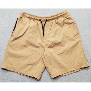 Southpole Standard Issue Activewear Shorts Mens Large Tan Quick Dry‎ Drawstring